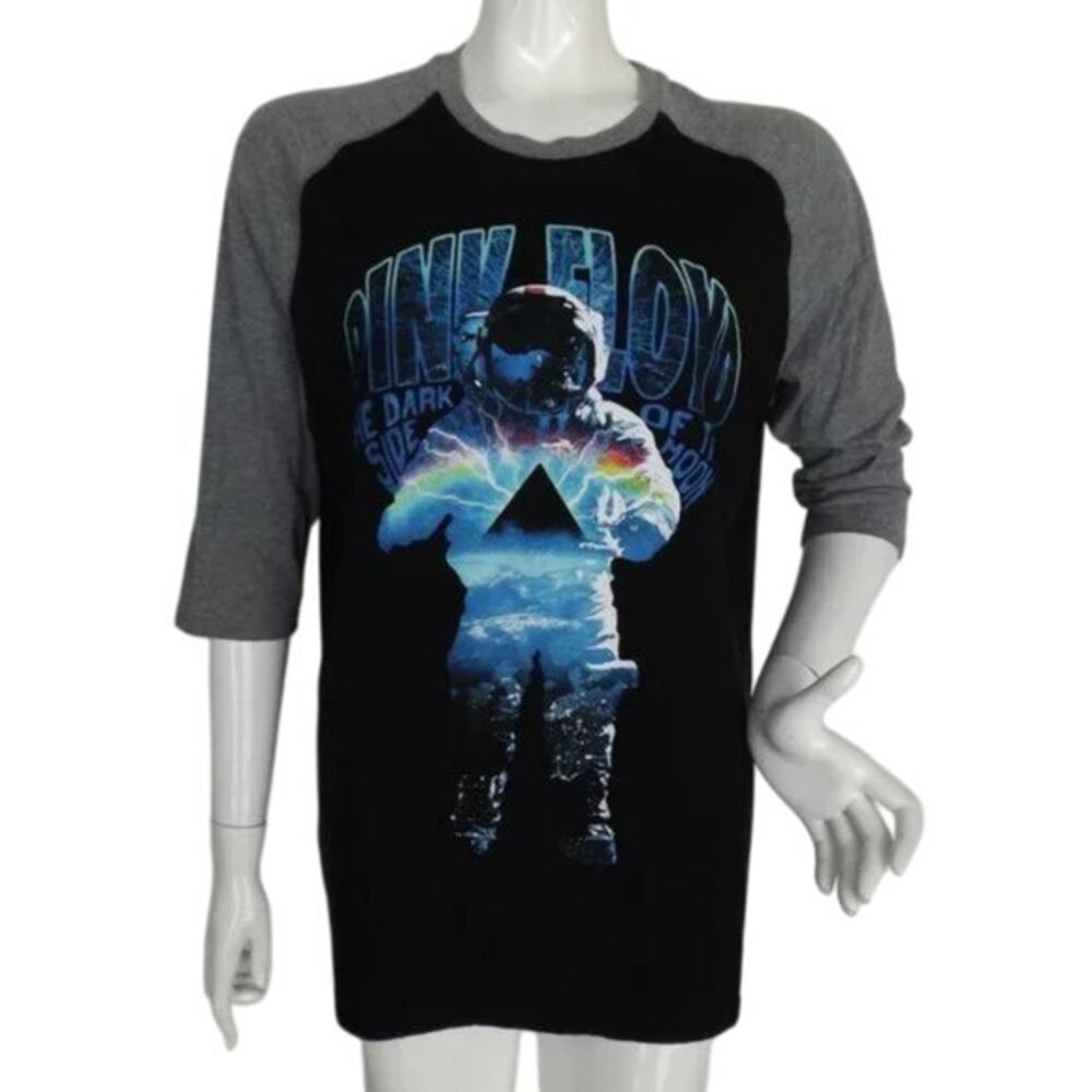 PINK FLOYD Jersey Tshirt, L, Black/Gray, Astronaut, Dark side of the moon